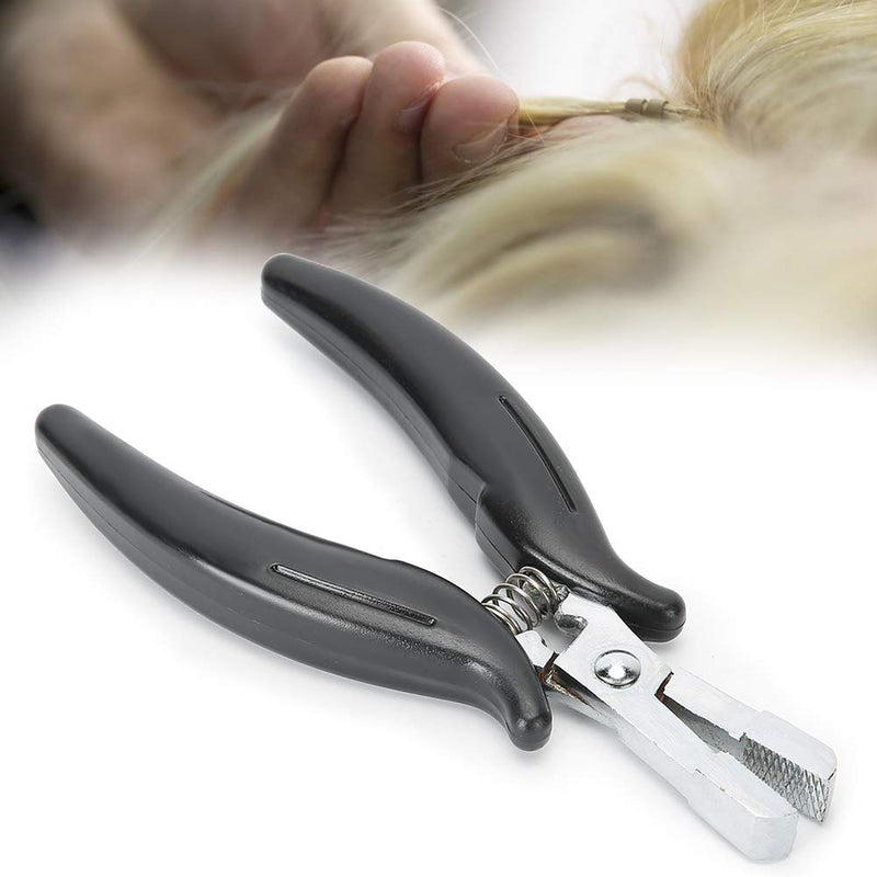 [Australia] - Extensions Tape Sealing Pliers Hair Extension Pliers for Micro Rings Beads Professional Hair Extension Opener and Removal Tool Black 