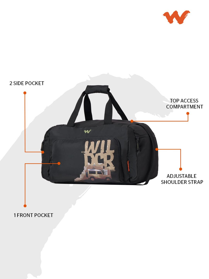 Wildcraft 4X4 Offroad Edition Duffle 40L Black