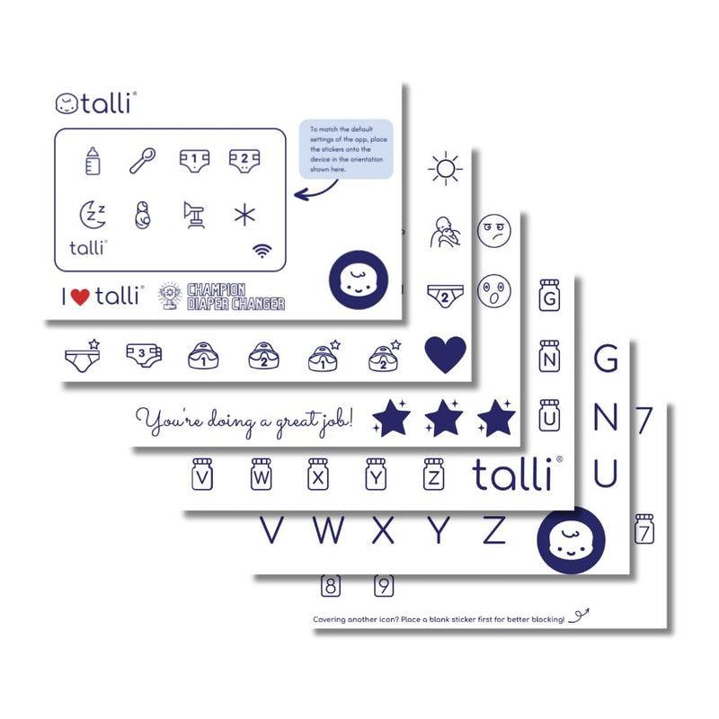 [Australia] - Talli Baby Customization Sticker Sheets - 90+ Premium Icons for Personalizing Your Baby Monitoring Experience 