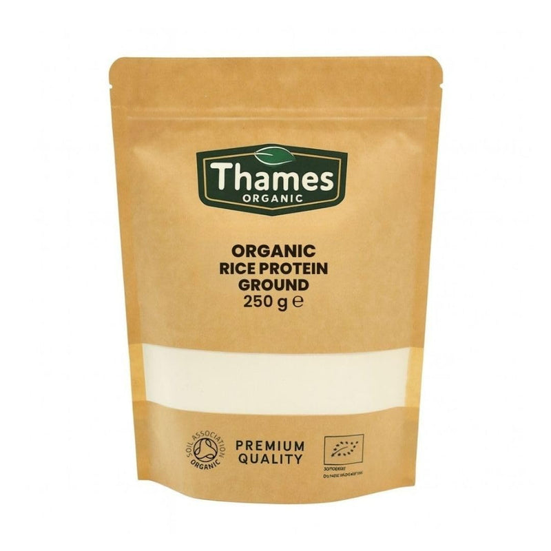Thames Organic Organic Rice Protein Ground: Premium Plant-Based Protein for Health & Fitness Enthusiasts - Vegan-Friendly 1kg