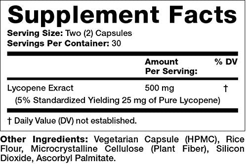 [Australia] - Olympian Labs Lycopene 25mg, Powerful Antioxidant Supports Eye, Prostate & Heart Health, Gluten Free, Non-GMO, 60 Vegan Capsules 