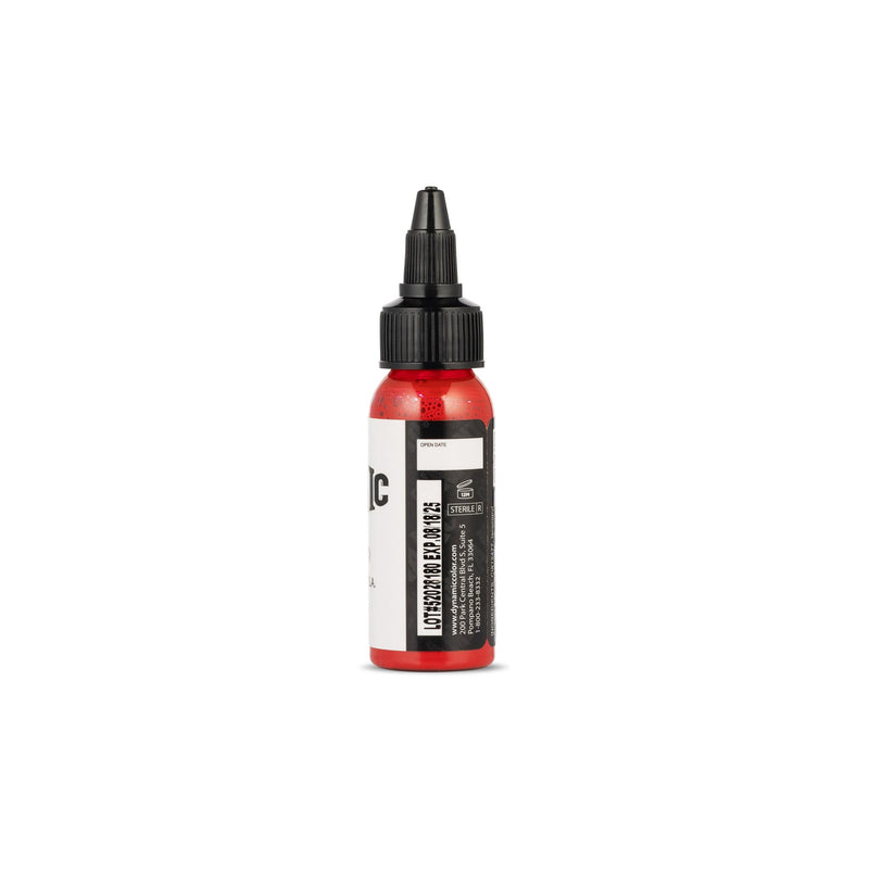 [Australia] - Dynamic Color Co- Fire Red Tattoo Ink, Made in USA, Sterilized, Vibrant, Vegan, Since 1990, (1oz Bottle) 