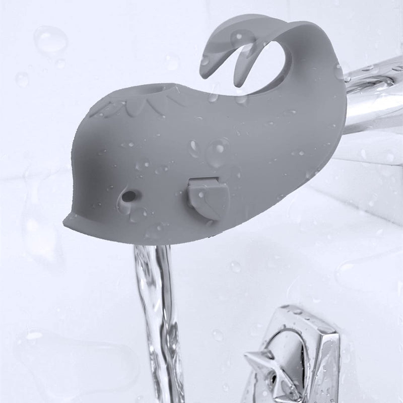 [Australia] - Bath Spout Cover, Faucet Cover Baby Bathroom Tub Faucet Cover Protector for Kids, Bathtub Spout Cover for Baby Kids Toddlers Protection Accessories Baby Safety Universal Bath Silicone Toys Gray 