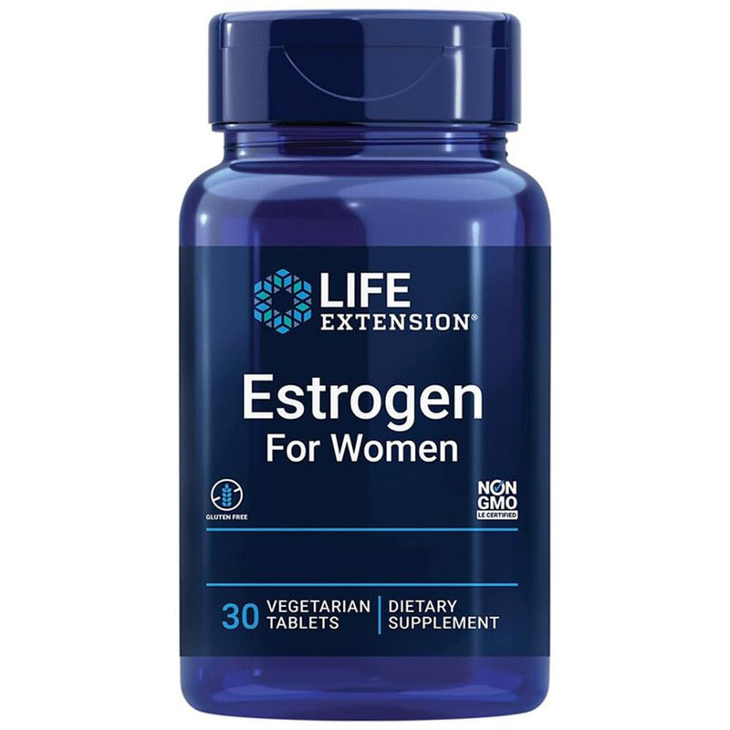 [Australia] - Life Extension Estrogen for Women - Estrogen for women - Herbal formula, 30 vegan tablets - With chasteberry & broccoli extract, monthly pack 