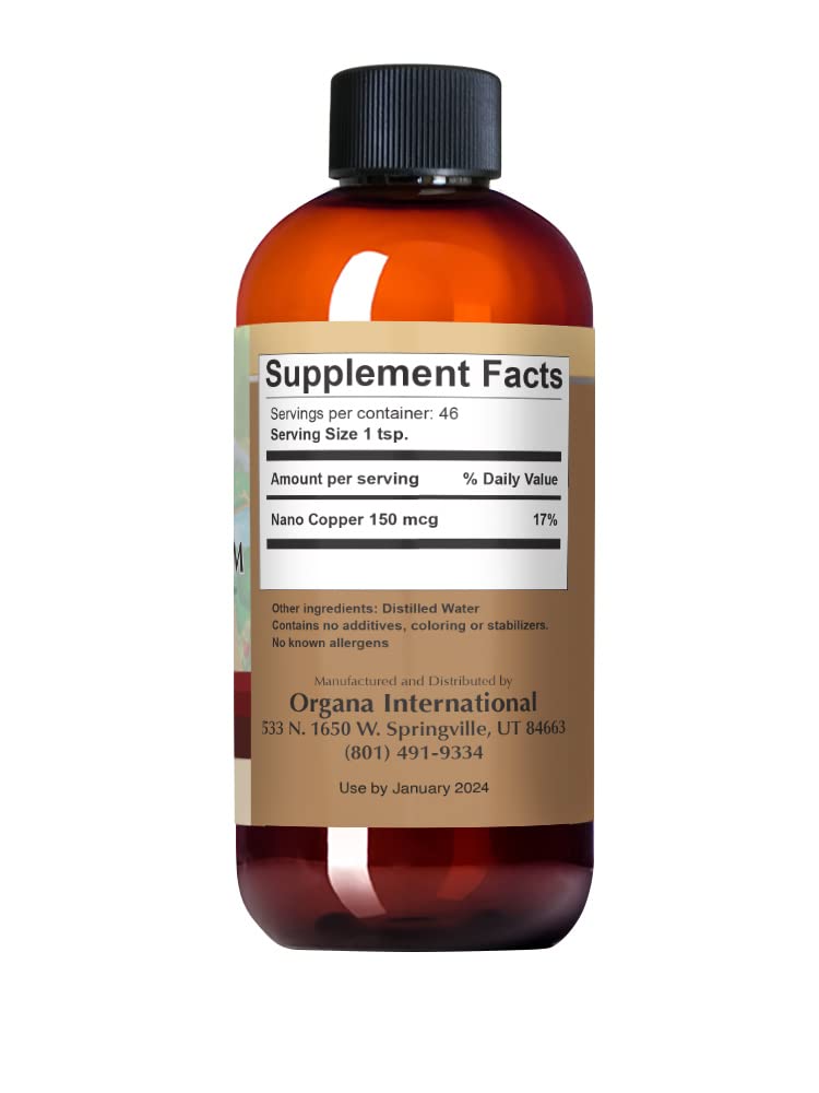 [Australia] - Organa Pure Crystalline Liquid Copper Supplement - 30 PPM - High Absorption Copper 8 Fl Oz (Pack of 1) 