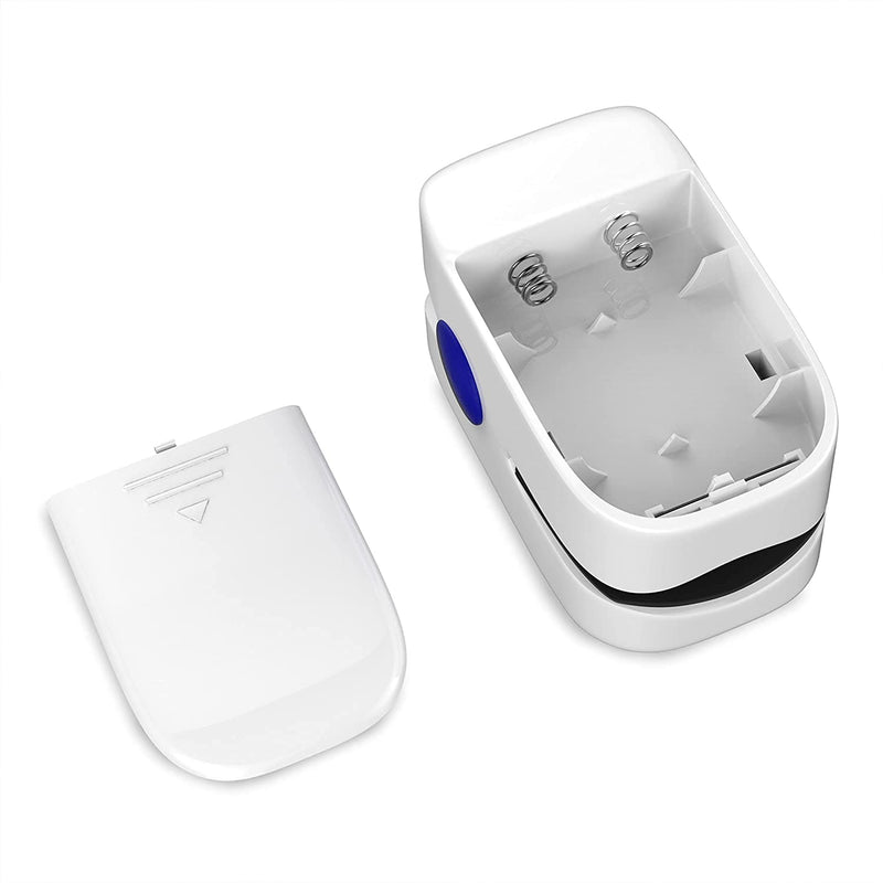 Finger Pulse Oximeter - Portable Fingertip Sensor Monitors Blood Oxygen Level and Heart Rate - Includes Carrying Case and Lanyard by Bluestone