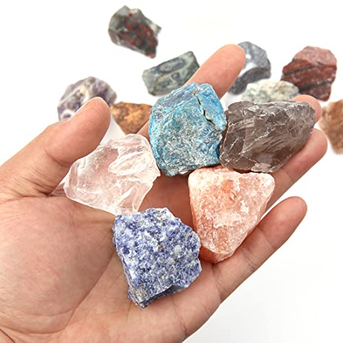 Erliway Amethyst Raw Crystal Stone Large 1.25-2.0" Healing Crystals