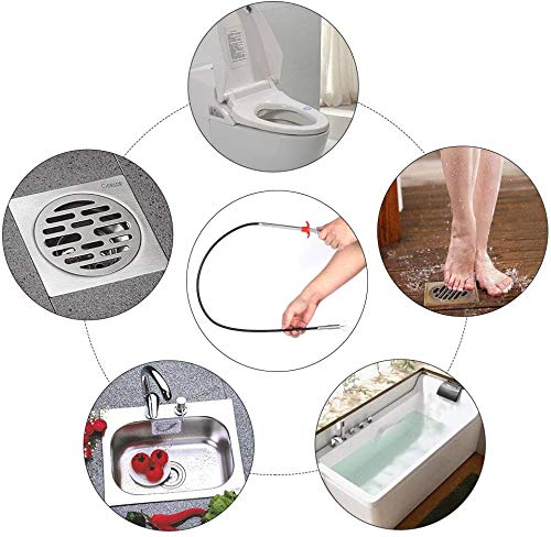 [Australia] - Flexible Grabber Claw Pick Up Reacher Tool With 4 Claws Bendable Hose Pickup Reaching Assist Tool for Litter Pick, Home Sink, Drains, Toilet (79 inch) 79 Inch 