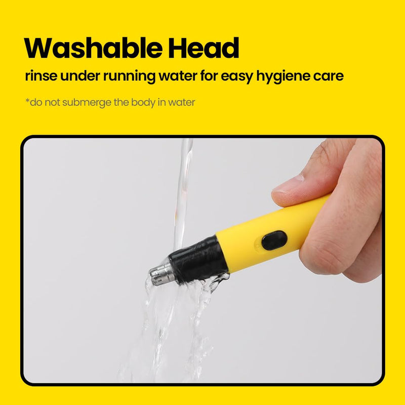 Gorilla Technique Nose Ear Hair Trimmer for Men, Rechargeable 4-in-1 Trimmer for Nose Ear Eyebrow Hair Removal, No Pull No Snag Grooming with High-Speed 10,000rpm Motor, 4 Heads 4 Head