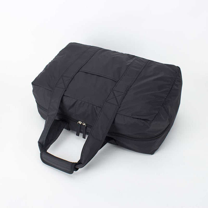 folding leisure trave duffel tote bag zipper nylon waterproof bag Lightweight Duffle Bags For Women & Men Black/174
