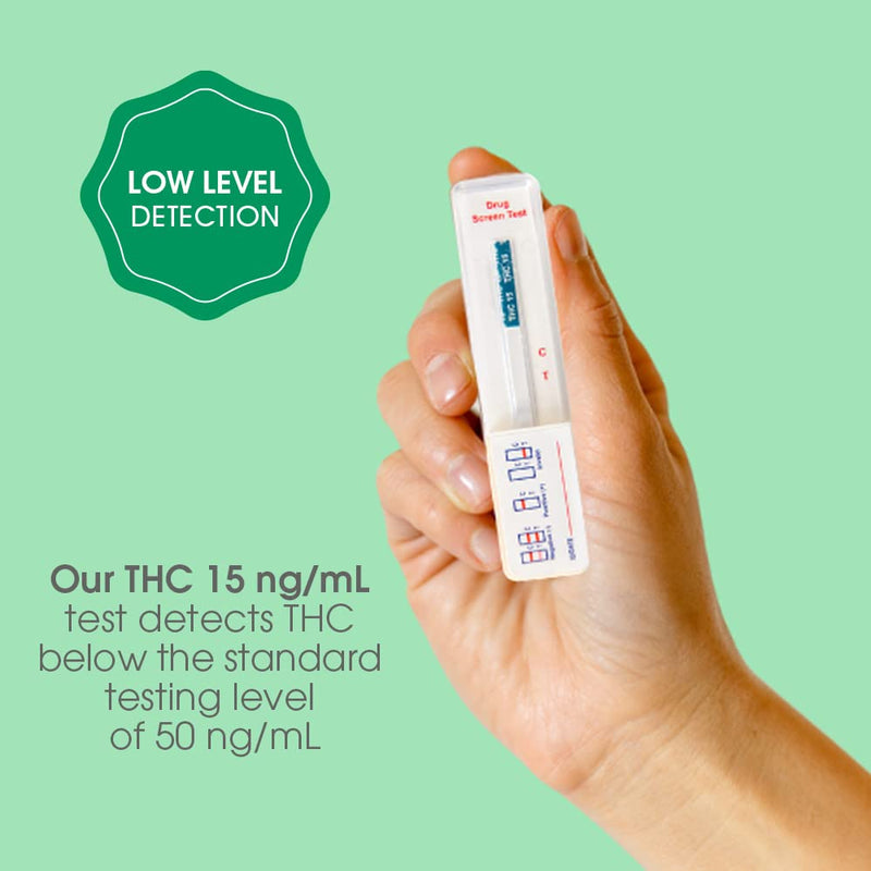 [Australia] - THC 15 ng/mL Home Drug Test Strips - Easy-to-use, Low Detection THC Test Kit, Single Use (4-Pack) 