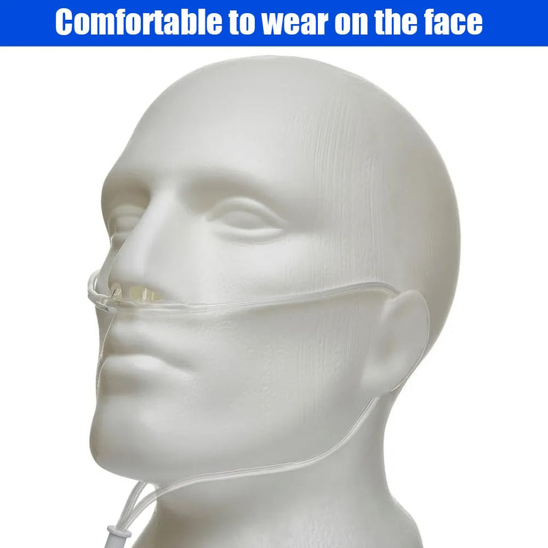 [Australia] - 10 Pack High-Flow Soft Nasal Oxygen Cannula, Standard Connector 7 Ft, Green Tubing and Each Individual Packing 