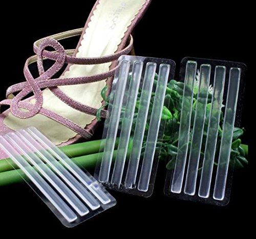 [Australia] - 6 Sheets (24PCS) Clear Silicone Thin Adhesive Tape Anti-wear Back foot sticker High Heel Shoes Cushion Care For Women Lady Girls 