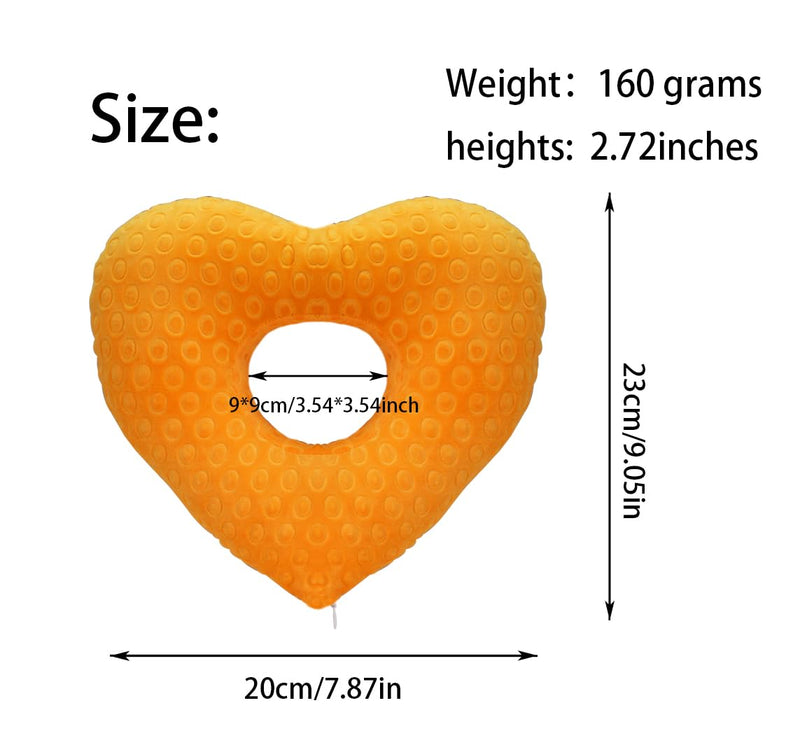 [Australia] - Ear Piercing Pillow for Side Sleepers with an Ear Hole for CNH and Ear PainEar Inflammation Pressure Sores, Cotton Love Side Sleeping Pillow, Ear Guard Pillow (Orange) Orange 