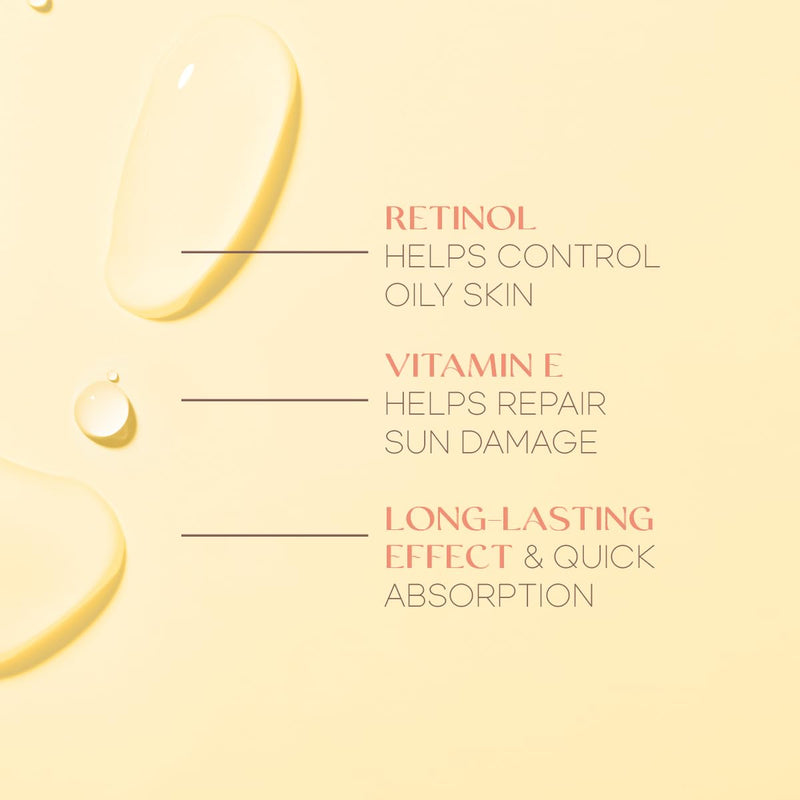 Skin 2.0 Retinol & Vitamin E Face Serum - 1.69 Fl. oz, Cruelty-Free, Reduces Acne Scars, Wrinkles, Anti-Aging, Skin Renewal, Hydrating, Korean Beauty Retinol and Vitamin E