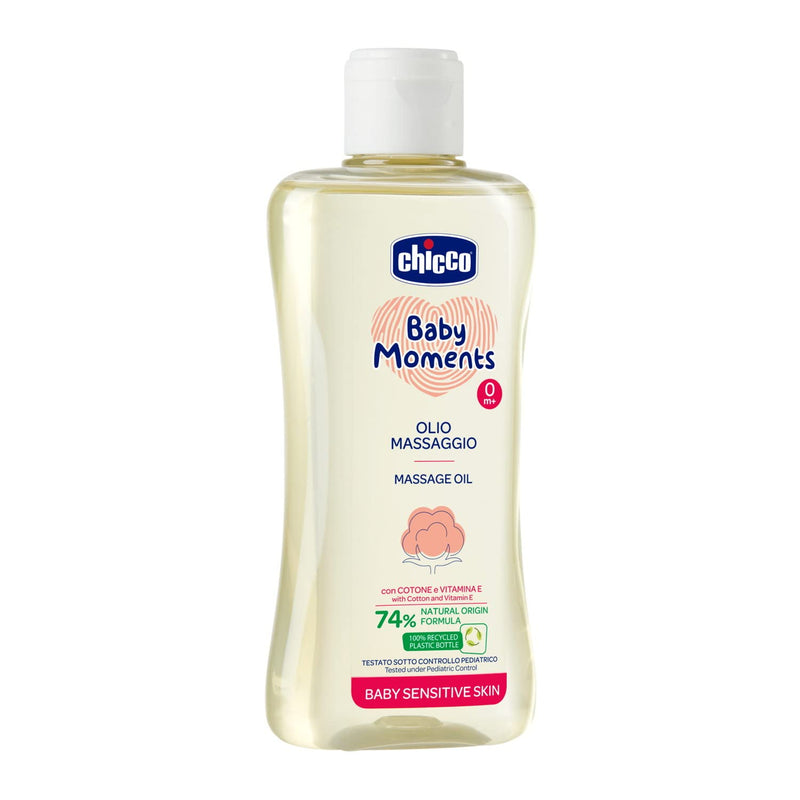 [Australia] - Chicco BABY SENSITIVE SKIN - MASSAGE OIL, 200 ml, 0M+ 