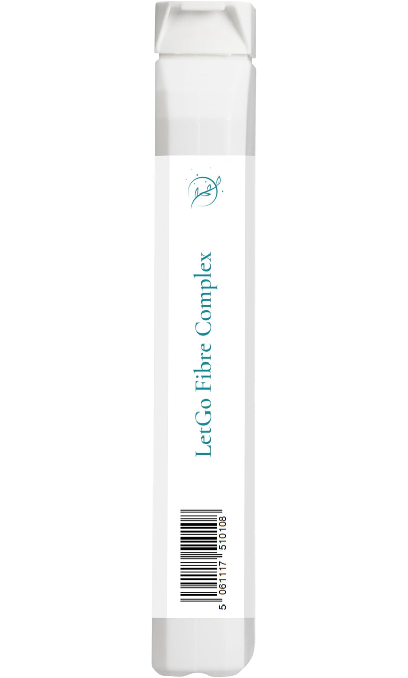 LetGo Fibre Complex, Psyllium Husk, Rhubarb, Flaxseed, Sugar Beet, Soluble & Insoluble Fibre, Vegan High Strength 500mg Per Capsule, Digestive, Gut & Bowel Support, Forever & Always Supplements