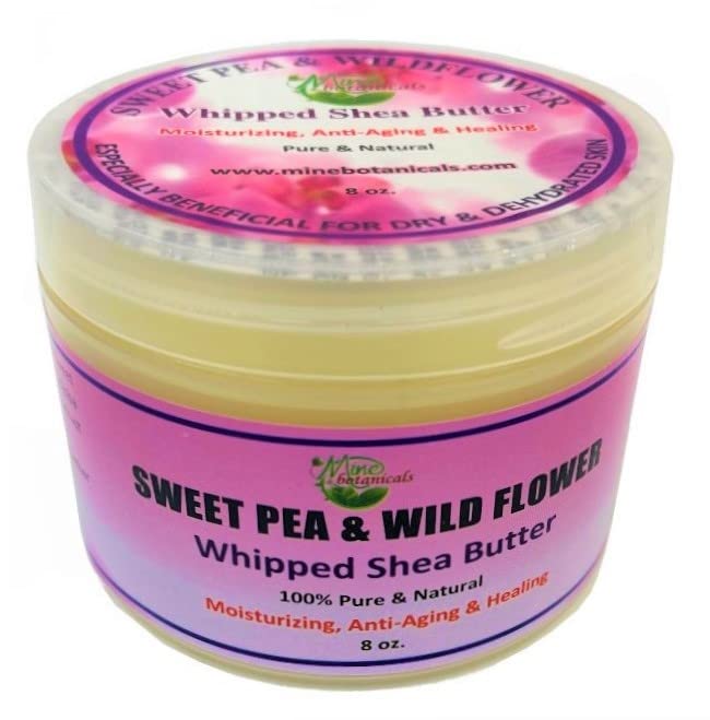 Mine Botanicals Sweet Pea & wildflower whipped shea butter