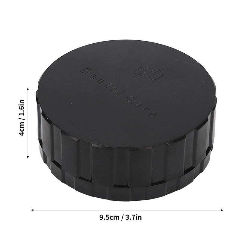 Veneer, Wash Eneer Veneer Processing Round Shape Reusable Black Storage, Eneer with Spare Pad Plastic Container