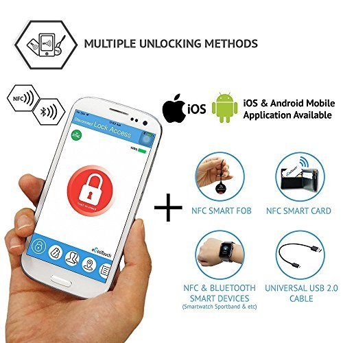 Smart Travel Lock-Secure & Track Your Luggage/Backpack Anywhere You go.. (Mix 2 Pack) One Size Mix 2 Pack