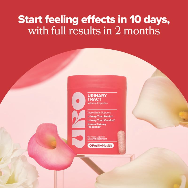 [Australia] - O Positiv URO Urinary Tract Health Supplement for Women, 60 Count (Pack of 1) - Urinary Support Vitamins with Pacran Complete Cranberry Extract, D-Mannose, & Vitamin C - Vegan & Gluten-Free 60 Count (Pack of 1) 