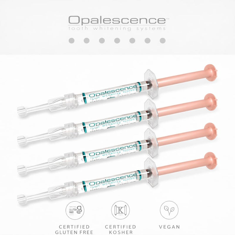 Opalescence 35% Teeth Whitening Gel Refill Syringes, with PF (4ct) 5404-2 | 35% Carbamide Peroxide Whitening Gel for Custom Trays. Low-Sensitivity Formula, Melon, Dentist Developed and Made in USA. 0.04 Fl Oz (Pack of 4)