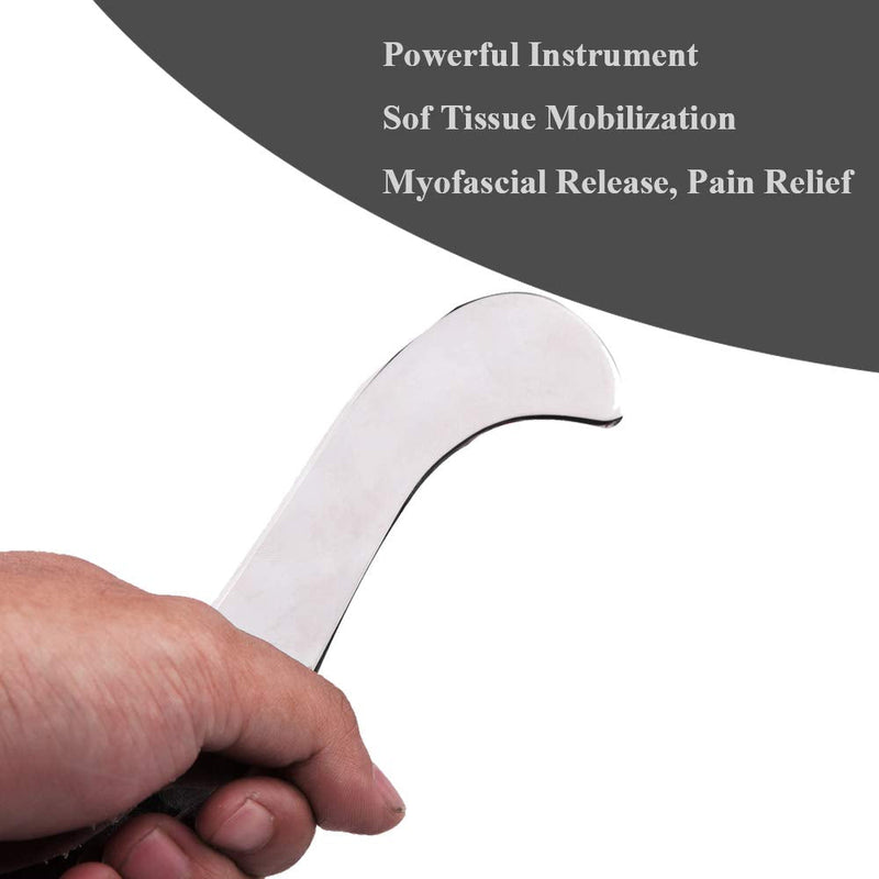 [Australia] - FeelFree Sport FSA/HSA Stainless Steel Guasha Scraping Massage Tool for Soft Tissue, Physical Therapy Stuff Used for Back, Legs, Arms, Neck, Shoulder (A) 1 Count (Pack of 1) 