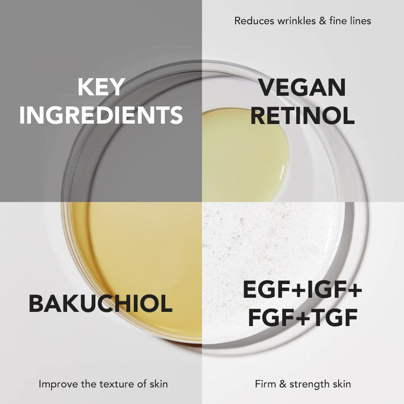 [SKIN&LAB] Brightening and Wrinkle Care Skincare Set: Includes Vitamin C Serum and Retinol Serum