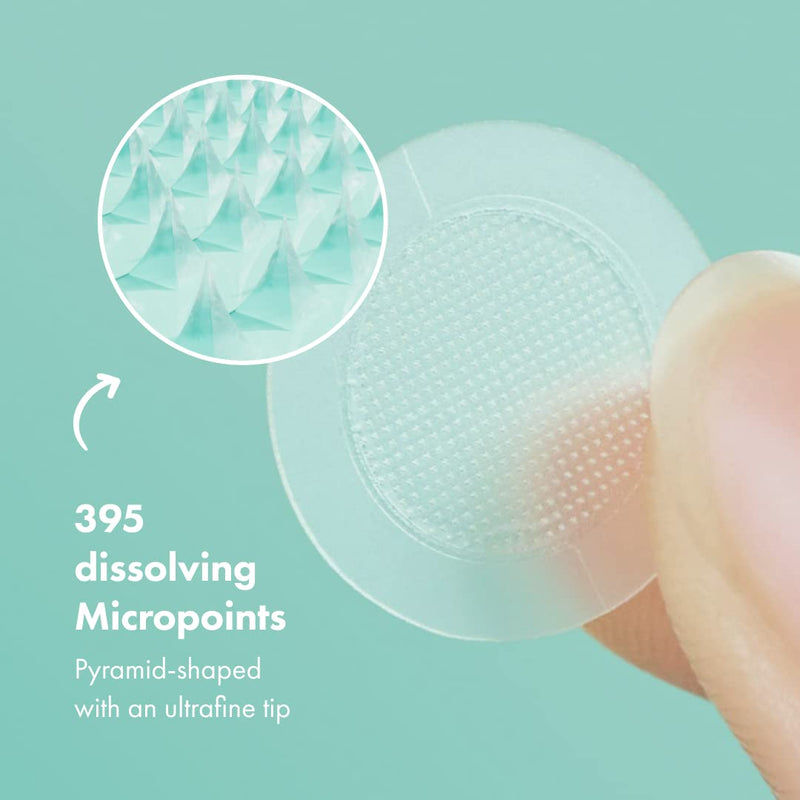 [Australia] - Mighty Patch Micropoint Large Hydrocolloid Pimple Patches for Face Blemishes from Hero Cosmetics, Acne Stickers for Early Stage Zits & Hidden Pimples, 395 Proprietary Micropoints, 8 Count 8 Count (Pack of 1) 