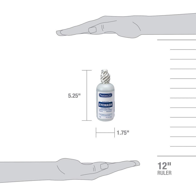 [Australia] - First Aid Only SmartCompliance Refill Eye Wash Solution, Sterile Isotonic Buffered Solution for Flushing & Irrigating Eyes, 4-oz Bottle Eyewash 