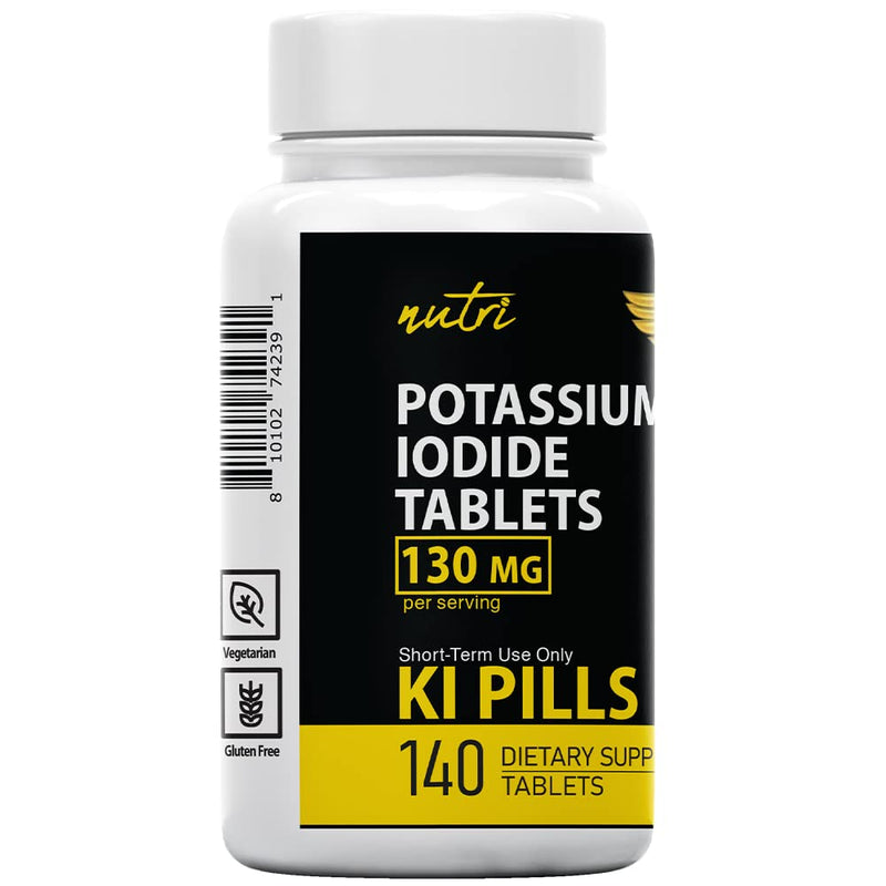 [Australia] - Potassium Iodide Radiation Tablets 130 mg (2 Pack) - (280 Tablets) EXP 10/2032 - Potassium Iodine Pills YODO Naciente, Anti Nuclear Fallout Pills 