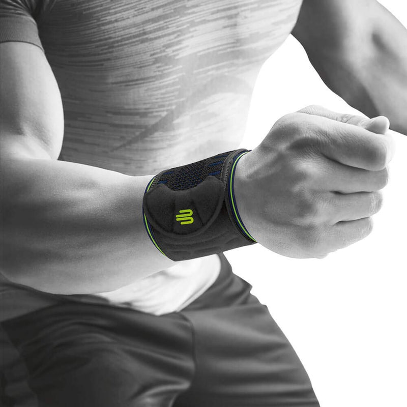 [Australia] - Bauerfeind wrist bandage “Wrist Strap”, 1 wrist bandage for sports such as fitness, weight training and crossfit – stabilizing & protective black L-XL 