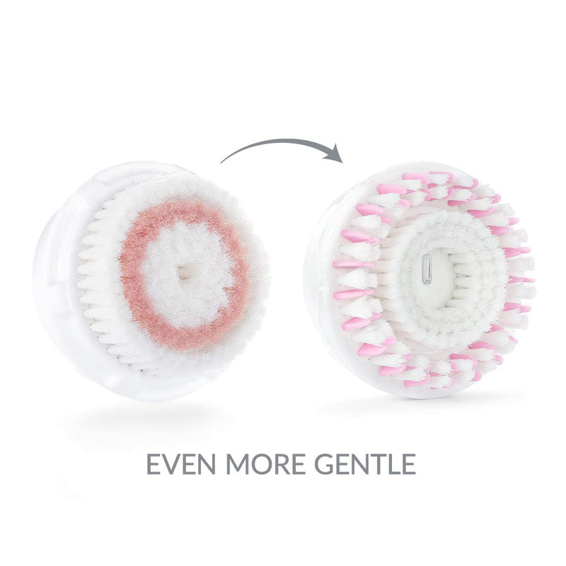 New Radiance Replacement Facial Cleansing Brush Head for Clarisonic Mia 1, Mia 2, Mia Fit, Alpha Fit, Smart Profile Uplift, 2 Count