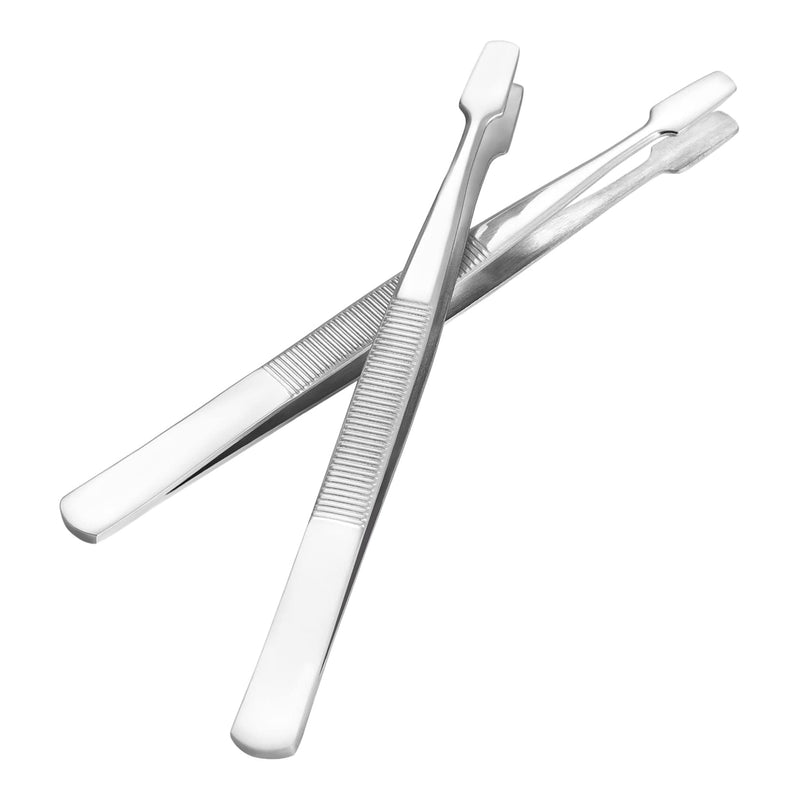 [Australia] - Supvox Stamp Tweezers Philately Stamp Collectors Tool Pack of 2 (Silver) 