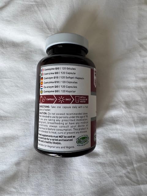 The Intelligent Health CoQ10 Supplement, Fermented Coenzyme Q10 Ubiquinone for Women & Men, Easy to Swallow 100mg 120 Vegetarian Softgels
