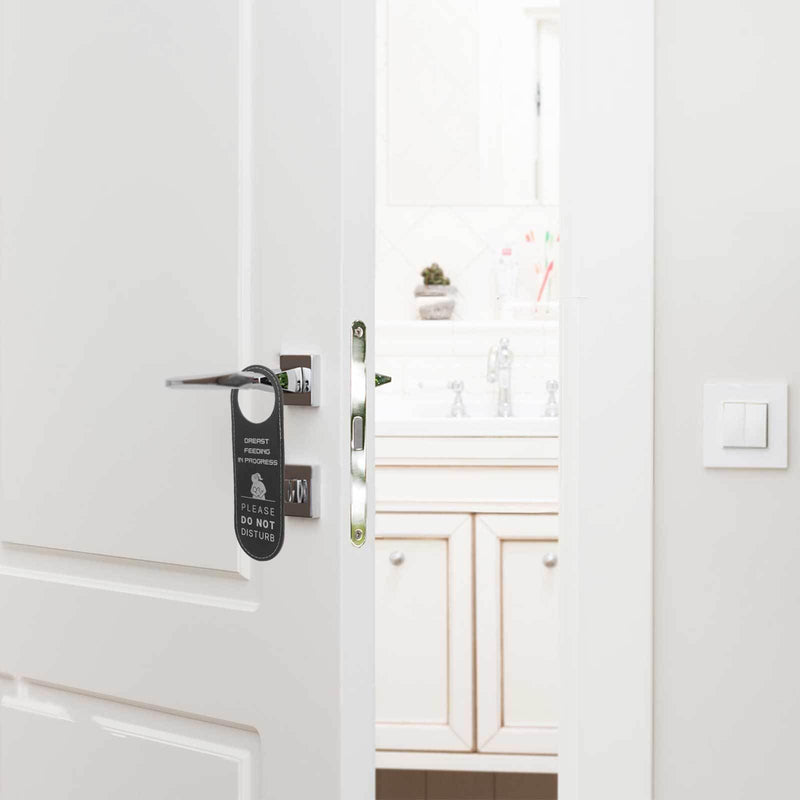 [Australia] - ifundom Breastfeeding Tips Emblems Door Handle Door Knob Baby Hangers Coat Hangers Nursing Room Door Sign Lactation Room Do Not Disturb Sign Identification Plate Leather Work To Pump Water 