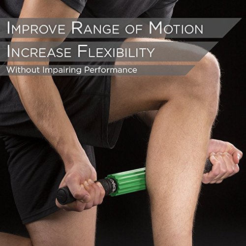 THERABAND Roller Massager +, Muscle Roller Stick for Self-Myofascial Release, Deep Tissue Massage Rolling Pin, Trigger Point Release, Muscle Soreness, Best Gift for Runners, Athletes, Crossfit