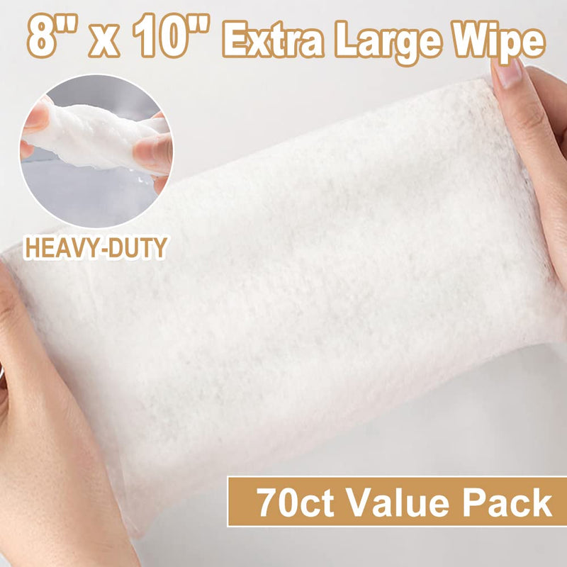 [Australia] - Air Jungles 3in1 Leather Cleaner Wipes 70 Count (Pack of 1), Extra Large 8" x 10" Size Leather Clean Condition Protect Wipes for Vinyl, Apparel Furniture Auto Car Interior Shoes Boots Bags 