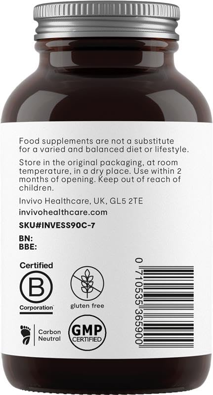 Invivo Bio.Me Essential Capsules (90 Capsules - 1 Month Supply) Polyphenol Rich Capsule Supplement for Microbiome & Gut Brain Access - with Ashwagandha, Green Tea & Citrus Bioflavonoids