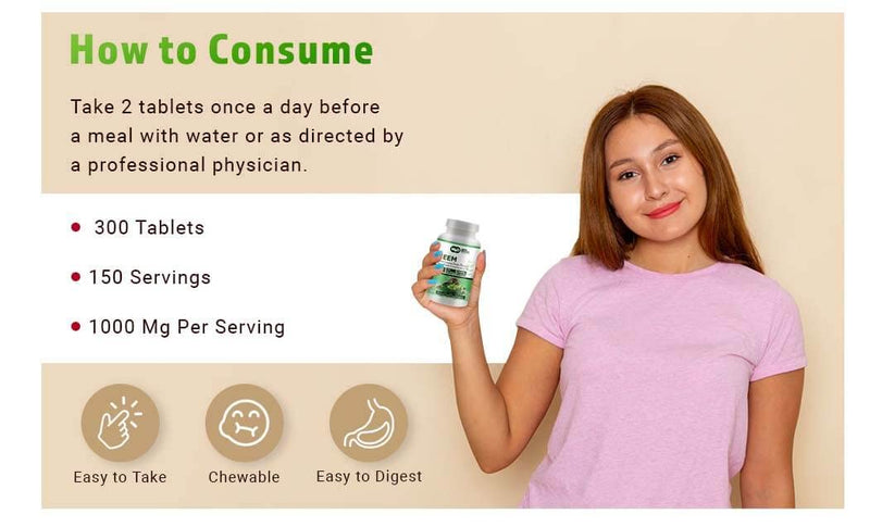 [Australia] - Neem Triple Complex - High-Potency Azadirachta Indica Tablets, Neem Leaves, Bark, Flowers in Ratio (80:10:10) - 300 Tablets, 150 Serving, 1000 Mg (1 Pack) 1 