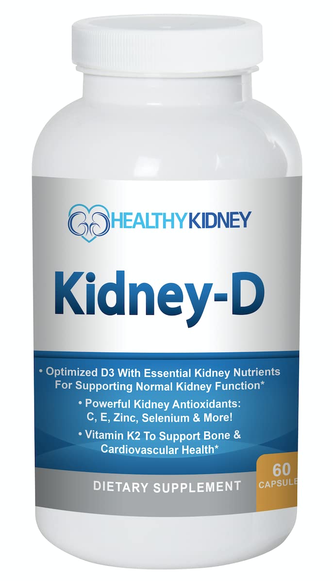 Kidney Shield Support Omega 3 Kidney Cleanse Kidney-D Supplement Vitamin D Bundle