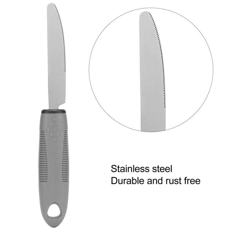 [Australia] - Adaptive Utensils for Hand Tremors, Arthritis and Parkinsons, Weighted Knives Fork and Spoons Stainless Steel Silverware Set, Elderly Weak Hand Grip & Handicapped Eating Utensils 