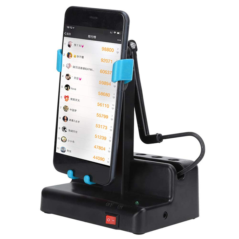 [Australia] - Automatic Mobile Phone Shaker, Cellphone Swinger, Phone Steps Counter with Automatic Motion for Fitness Tracking, Home Use, Mute Stainless Steel Bearings Quick Steps Earning Device- Blue 