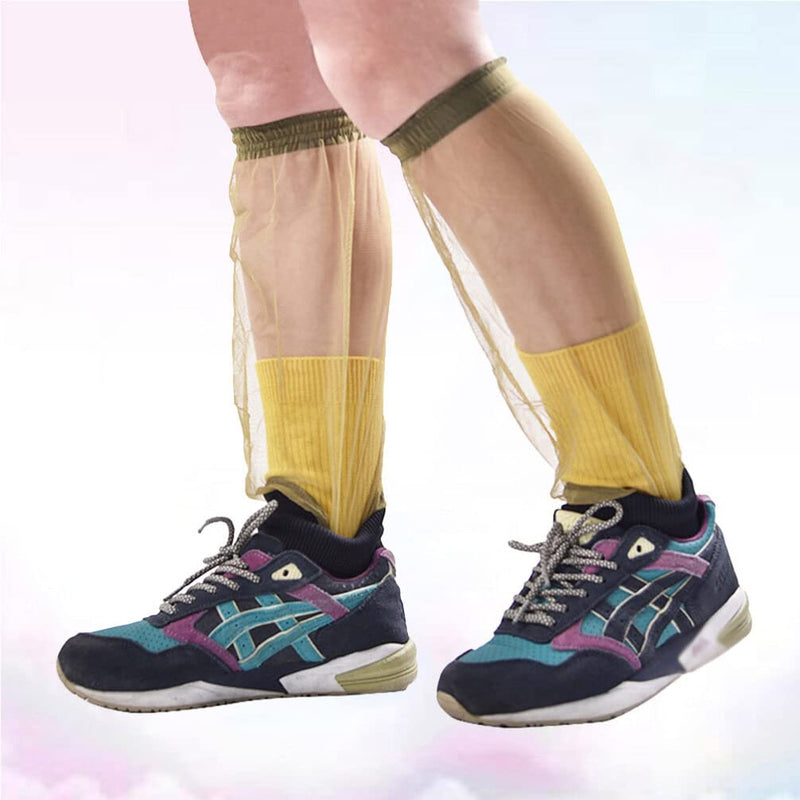 [Australia] - BESPORTBLE Anti Mosquito Net Leg Gaiters Sleeves Feet Protector Support Bug Pants for Outdoor Fishing Hunting Jungle - Green 