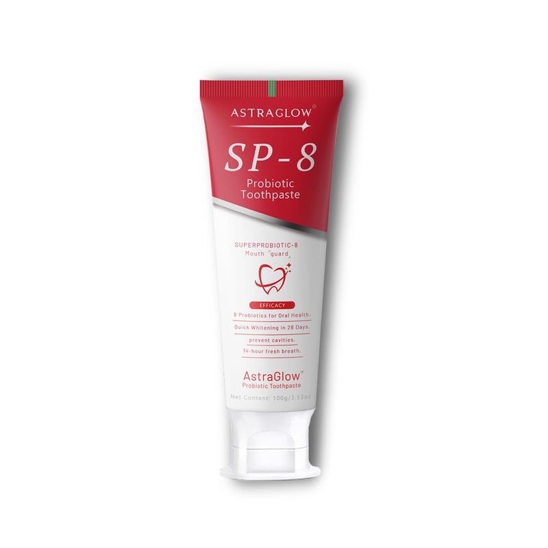SP-8 Whitening Toothpaste | 8 Probiotics | Fluoride-Free & Long Time Fresh Breath 3.53 oz (2) 2