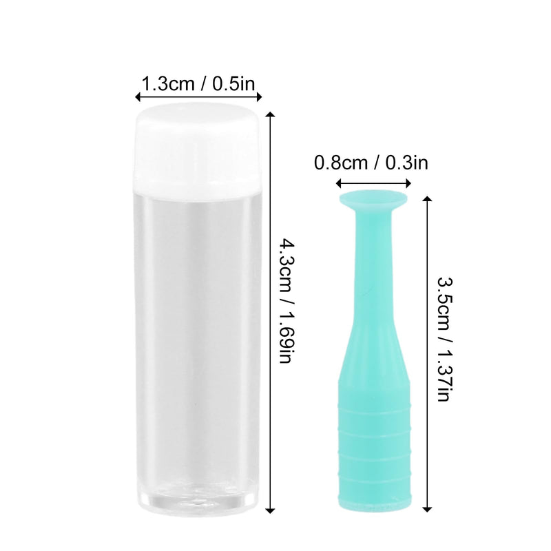 [Australia] - Anseom Silicone Contact Lens Remover Hard, Pack of 4 Contact Lens Inserters with Bottle Contact Lens Insertion Removal Tool for Travel Home Use 