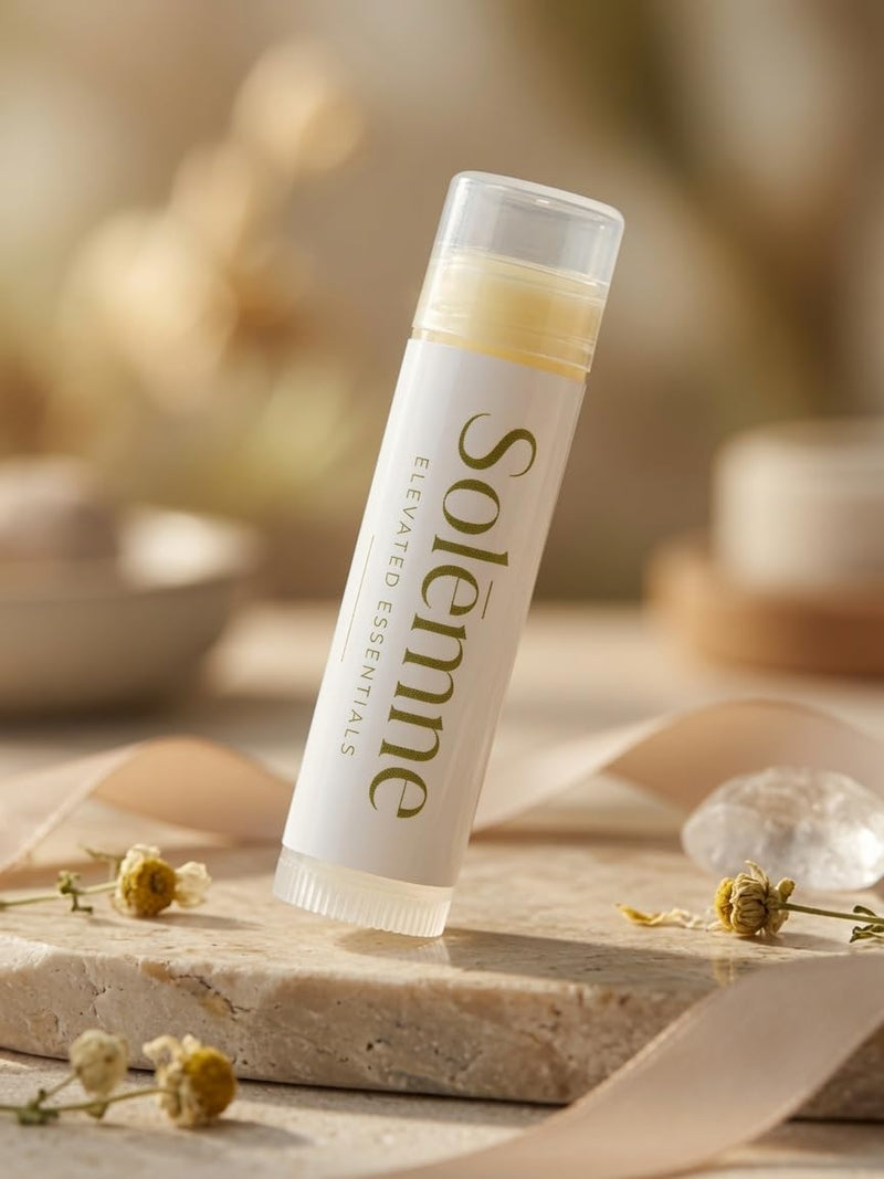 Lip Balm with Olive Oil, Beeswax, Calendula and Vitamin E