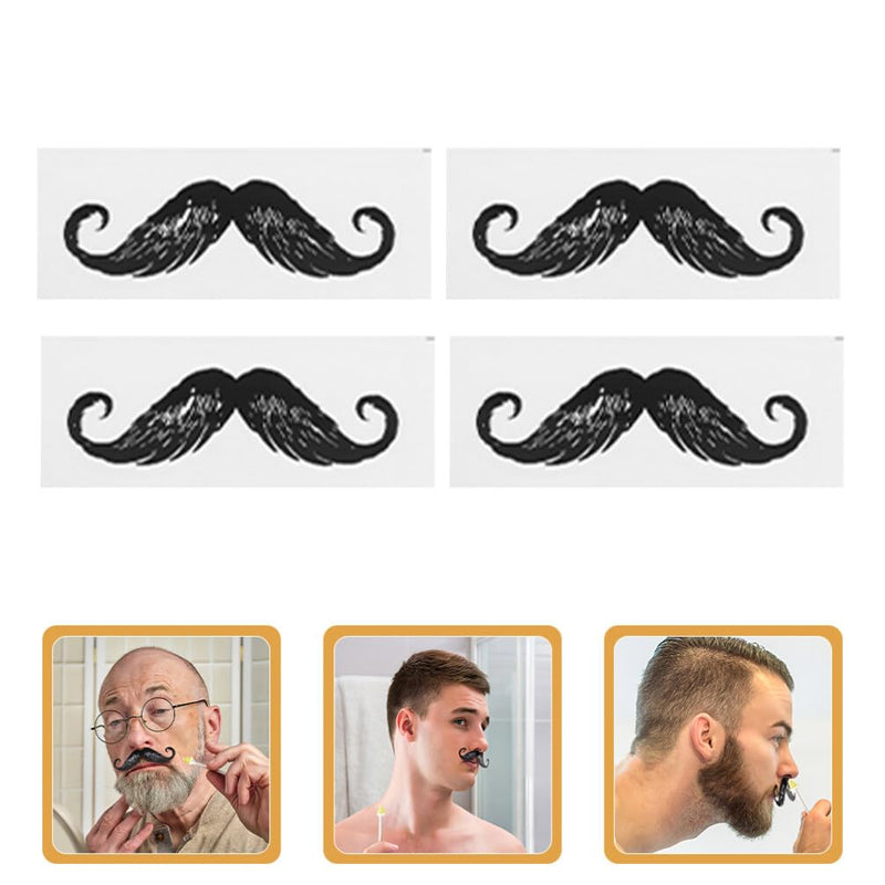 [Australia] - minkissy Nose Wax Kit 100 Pieces Nose Hair Removal Waxing Mustache Beard Guard Artificial Wax Mustache Protective Sticker for Men Style A 1 Piece (Pack of 1) 