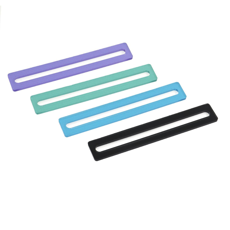 [Australia] - Pack of 2 Mahjong Line Reader Mahjong Line Finder Acrylic Mah Jong Card Line Guide (Purple) Purple 