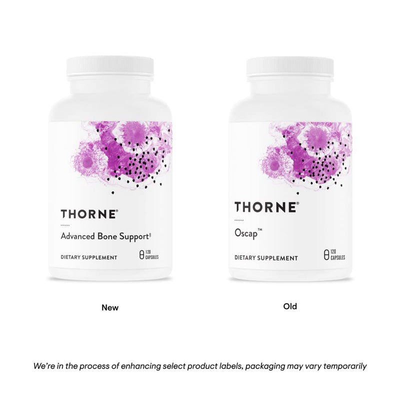 [Australia] - THORNE Advanced Bone Support‡ - (Formerly Oscap) - Bone Health Supplement with Calcium and Vitamin D - 120 Capsules 